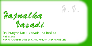 hajnalka vasadi business card